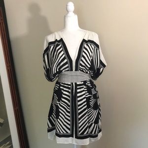 white silk kimono dress